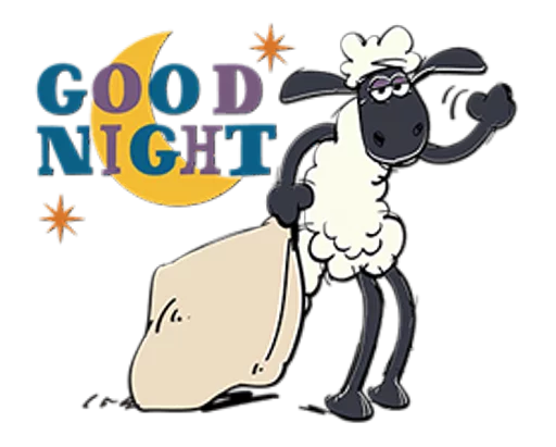 😴 Стикер «Shaun the Sheep» для Telegram