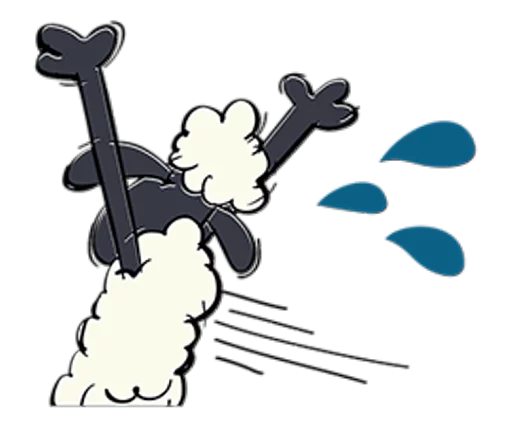 🏃 Стикер «Shaun the Sheep» для Telegram