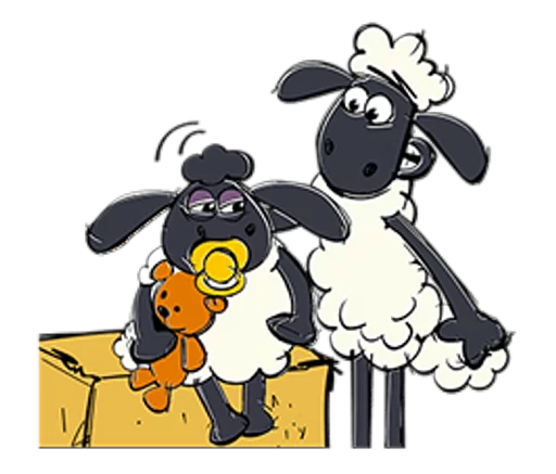 👶 Стикер «Shaun the Sheep» для Telegram