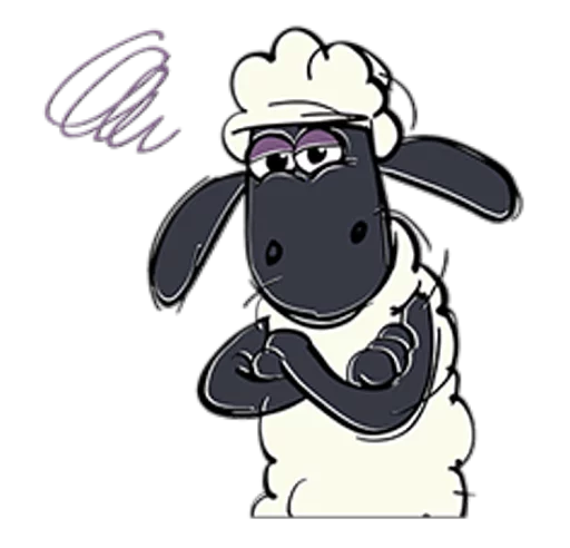 😒 Стикер «Shaun the Sheep» для Telegram