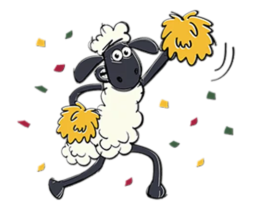 🎊 Стикер «Shaun the Sheep» для Telegram