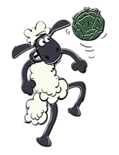 ⚽ Стикер «Shaun the Sheep» для Telegram