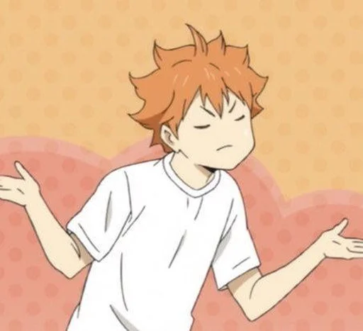 🍊 Стикер «HINATA SHOYO» для Telegram