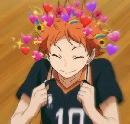 🍊 Стикер «HINATA SHOYO» для Telegram