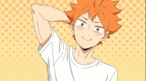 🍊 Стикер «HINATA SHOYO» для Telegram