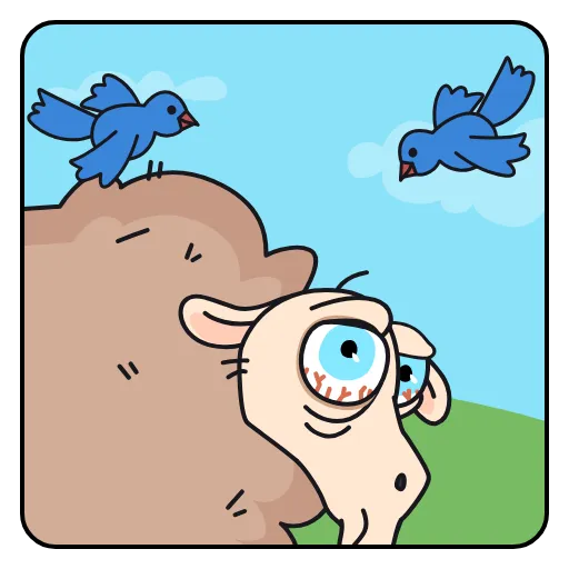 ⭐ Стикер «Бе-бе-безумие» для Telegram