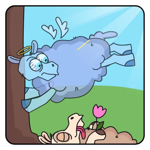 ⭐ Стикер «Бе-бе-безумие» для Telegram