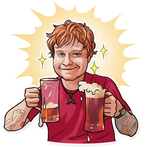 🍻 Стикер «Sheeran Club» для Telegram