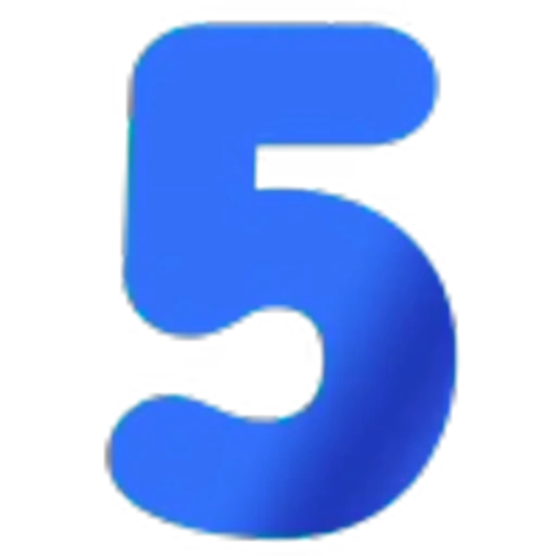 5️⃣ Эмодзи «Синий шрифт» для Telegram
