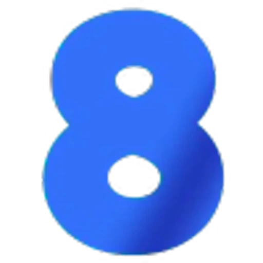 8️⃣ Эмодзи «Синий шрифт» для Telegram