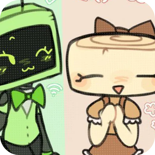 🎒 Стикер «shelly and vee» для Telegram