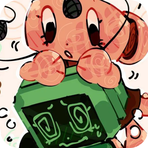 🔳 Стикер «shelly and vee» для Telegram