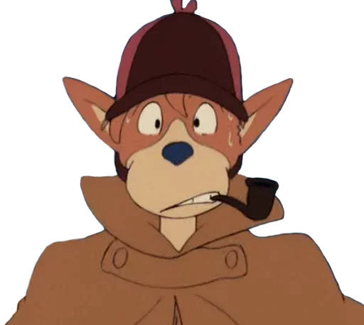 🙁 Стикер «Sherlockhound» для Telegram