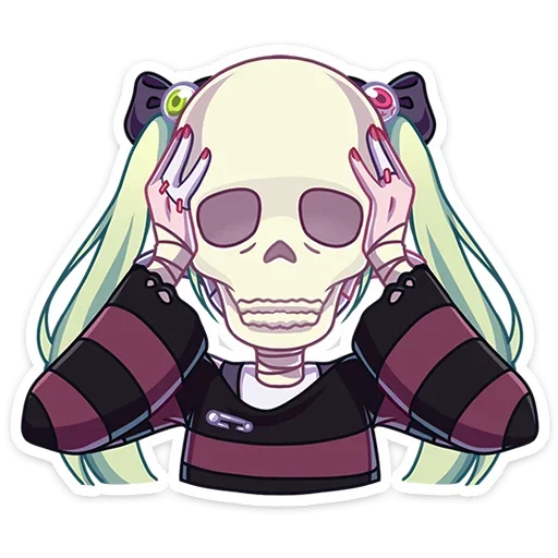 💀 Стикер «Зомбяша без надписей» для Telegram