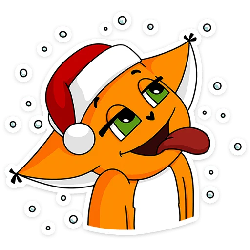 🌨 Стикер «Новый год с Крошкой Ши» для Telegram
