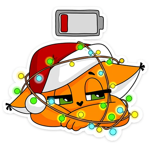 🎄 Стикер «Новый год с Крошкой Ши» для Telegram