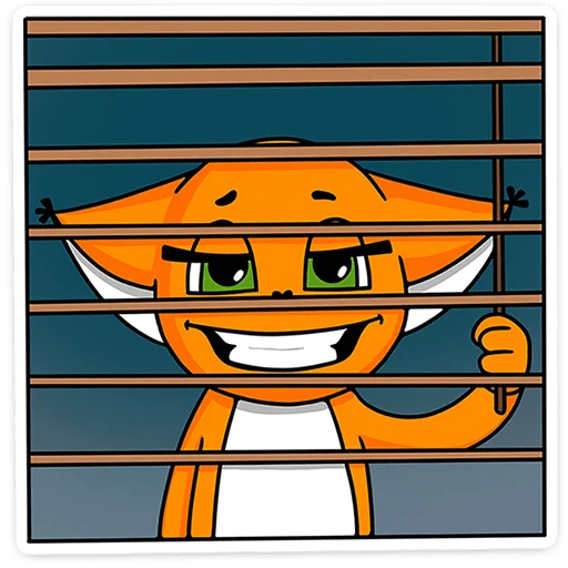 🦊 Стикер «Ши в офисе» для Telegram