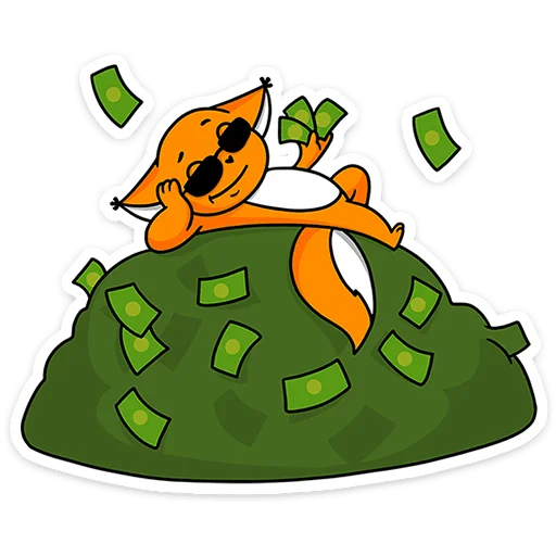 🦊 Стикер «Ши в офисе» для Telegram