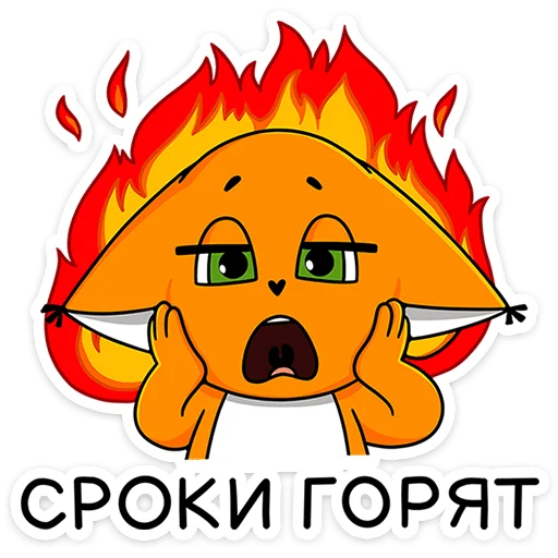 🦊 Стикер «Ши в офисе» для Telegram