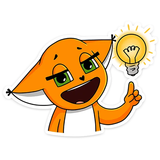 🦊 Стикер «Ши в офисе» для Telegram