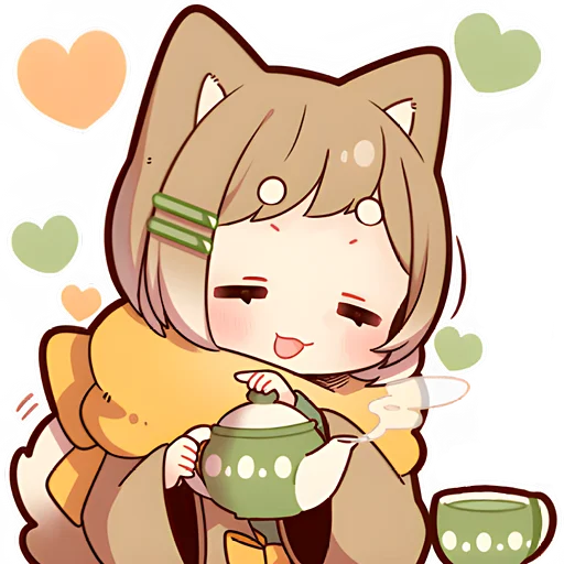 ☕️ Стикер «Щенок Шиба» для Telegram