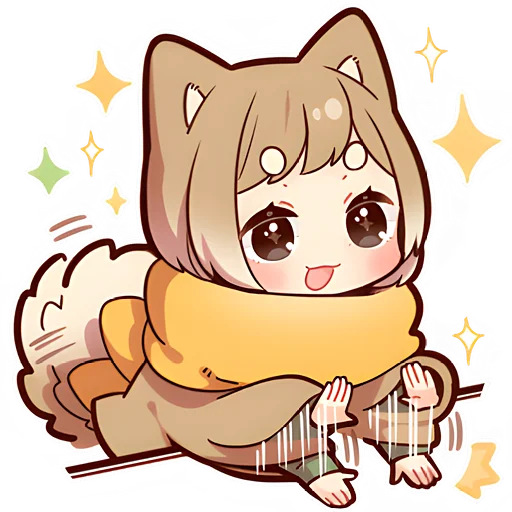 🥹 Стикер «Щенок Шиба» для Telegram