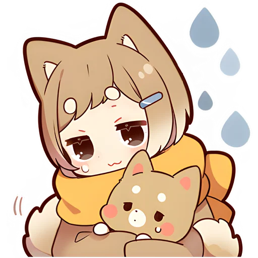😥 Стикер «Щенок Шиба» для Telegram