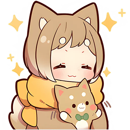 😊 Стикер «Щенок Шиба» для Telegram