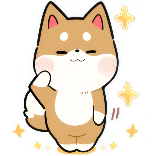 🫡 Стикер «Милый Шиба» для Telegram