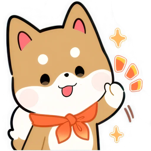 👍 Стикер «Милый Шиба» для Telegram