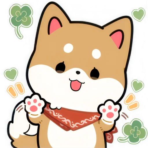 🐾 Стикер «Милый Шиба» для Telegram