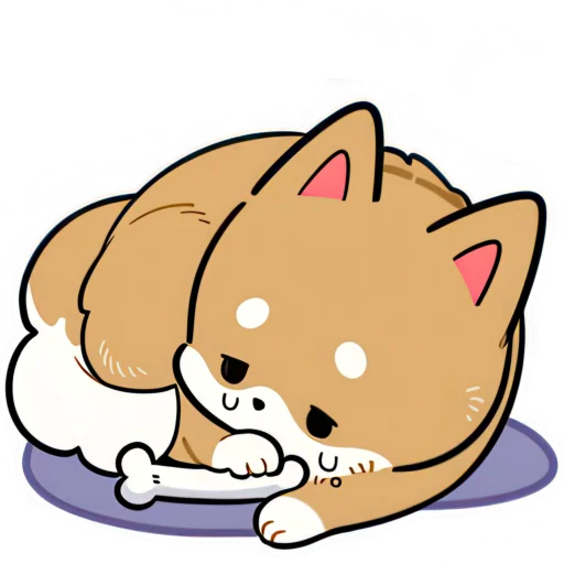 🥲 Стикер «Милый Шиба» для Telegram