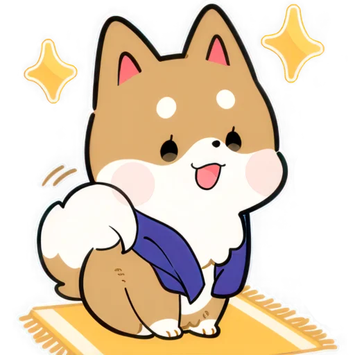 🥹 Стикер «Милый Шиба» для Telegram