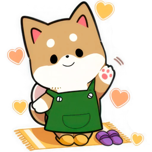 👋 Стикер «Милый Шиба» для Telegram