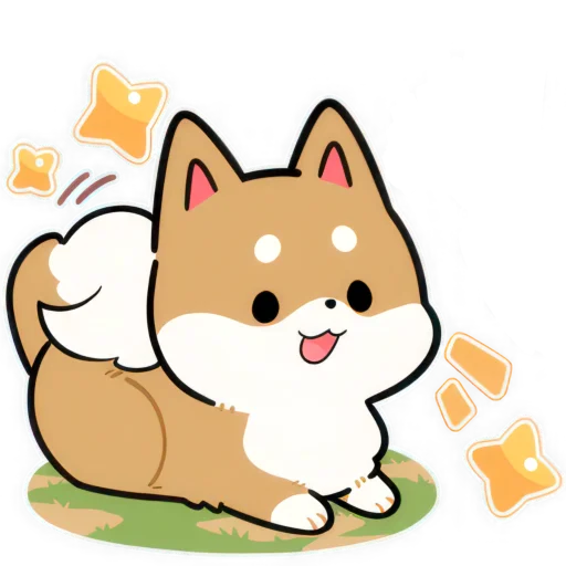 🤪 Стикер «Милый Шиба» для Telegram