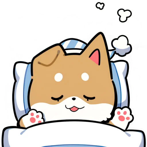 😴 Стикер «Милый Шиба» для Telegram