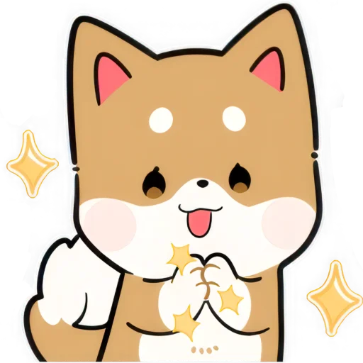 ✨ Стикер «Милый Шиба» для Telegram