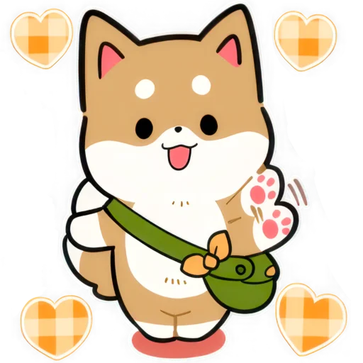 🤝 Стикер «Милый Шиба» для Telegram