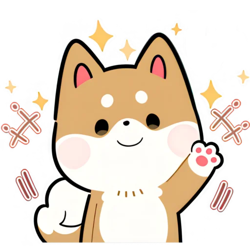 👋 Стикер «Милый Шиба» для Telegram