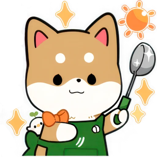 🌞 Стикер «Милый Шиба» для Telegram