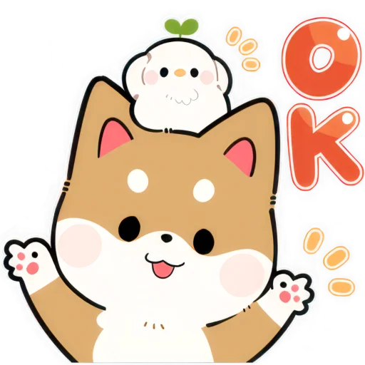 👌 Стикер «Милый Шиба» для Telegram