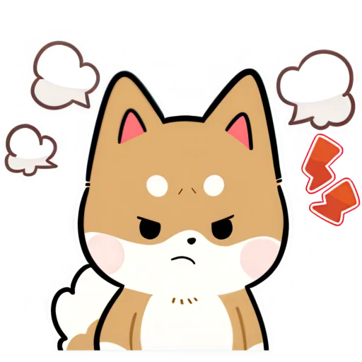 😤 Стикер «Милый Шиба» для Telegram