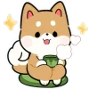 🍵 Эмодзи «Shiba Puppy» для Telegram