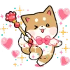Стикерпак Shiba Puppy для Telegram