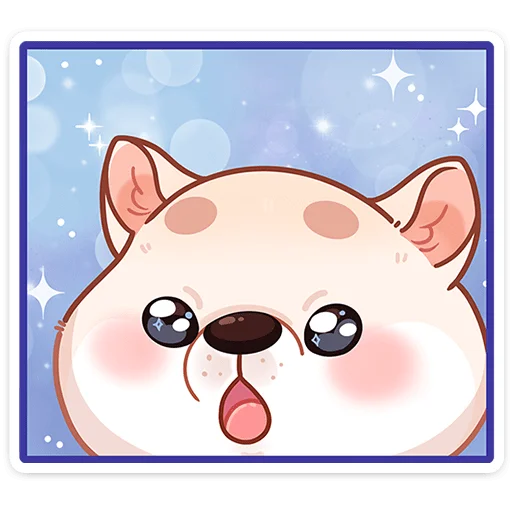 😍 Стикер «Шиба без надписей» для Telegram