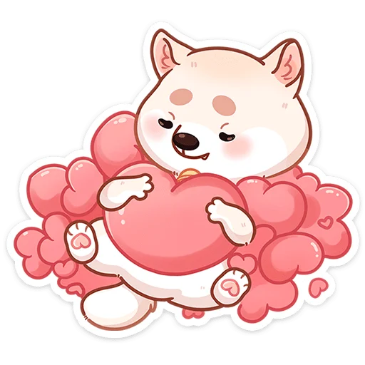 ❤ Стикер «Шиба без надписей» для Telegram