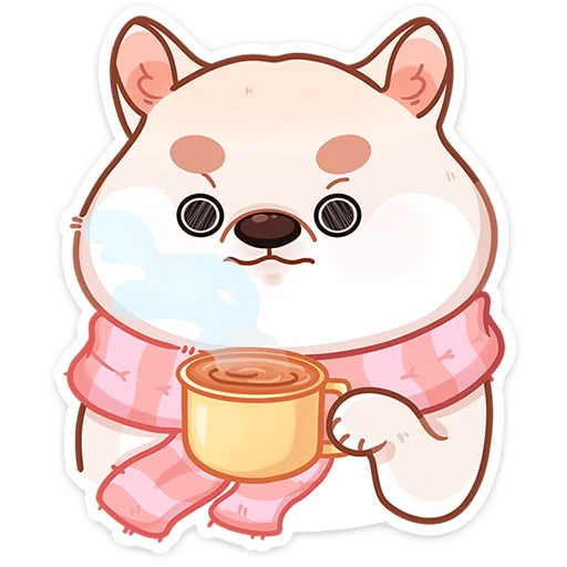☕ Стикер «Шиба без надписей» для Telegram
