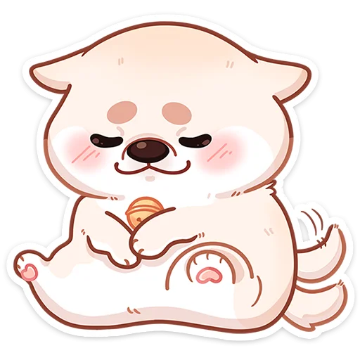 Стикерпак Шиба без надписей для Telegram