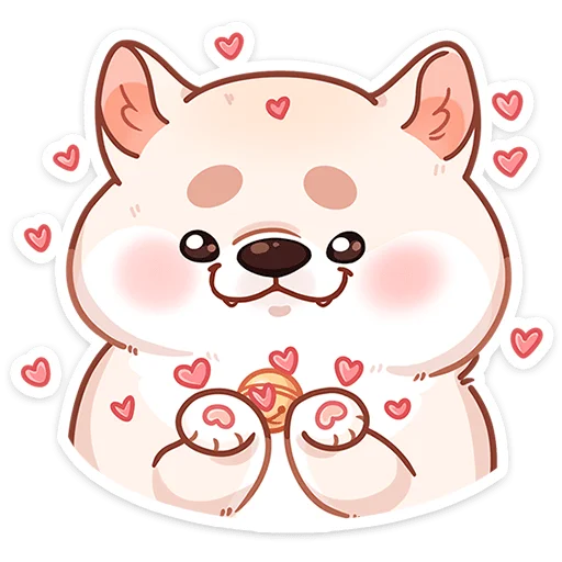 😘 Стикер «Шиба без надписей» для Telegram