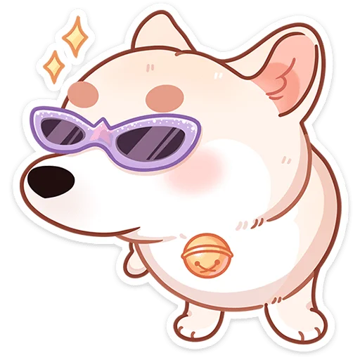 😎 Стикер «Шиба без надписей» для Telegram